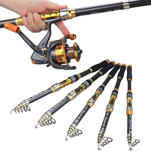 Sougayilang Telescopic Rod Reel Set