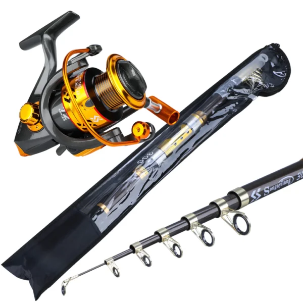 Sougayilang Telescopic Rod Reel Set