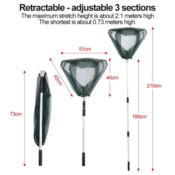 Telescopic Foldable Landing Net