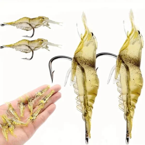 Soft Shrimp Fishing Lure Set L3.99cm W0.99cm